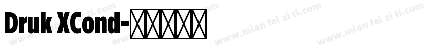 Druk XCond字体转换